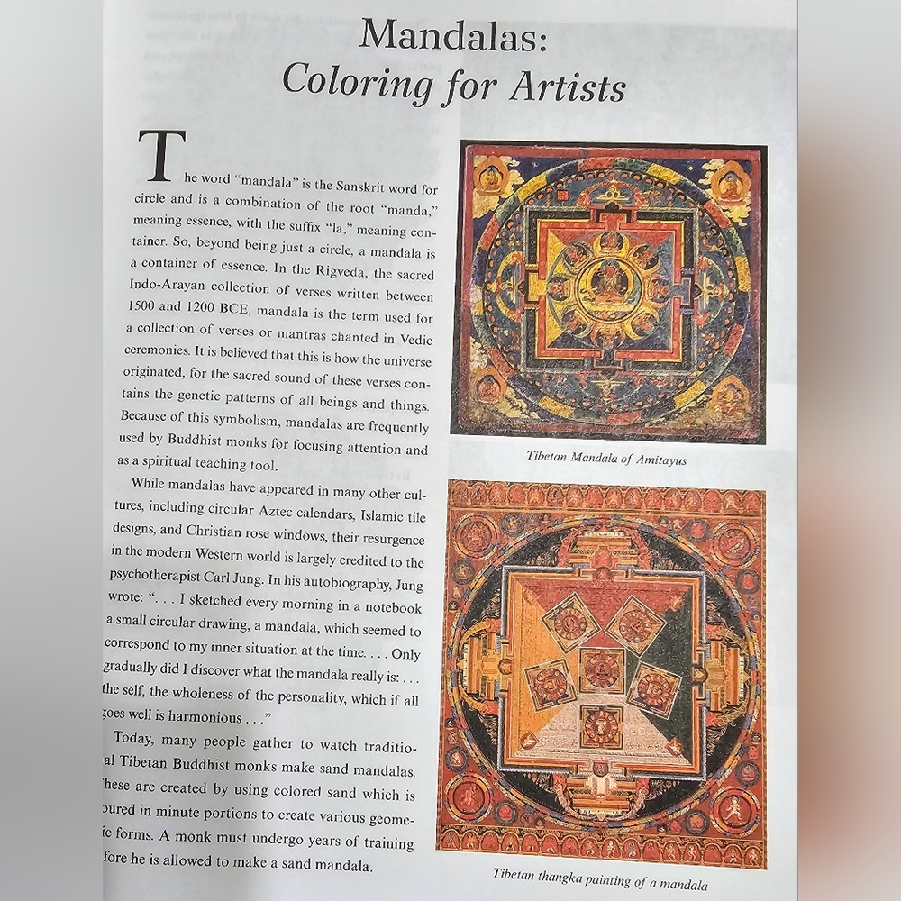 NWT "MANDALAS FOR ARTISTS" - Picture 9 of 9